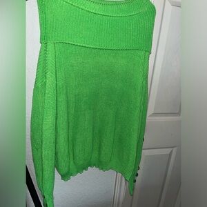Bright green knitted turtleneck 3for20